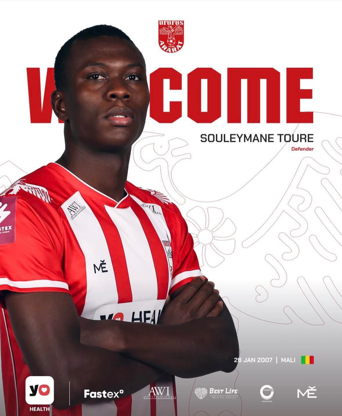 Souleymane Touré signe au FC Ararat (Arménie)